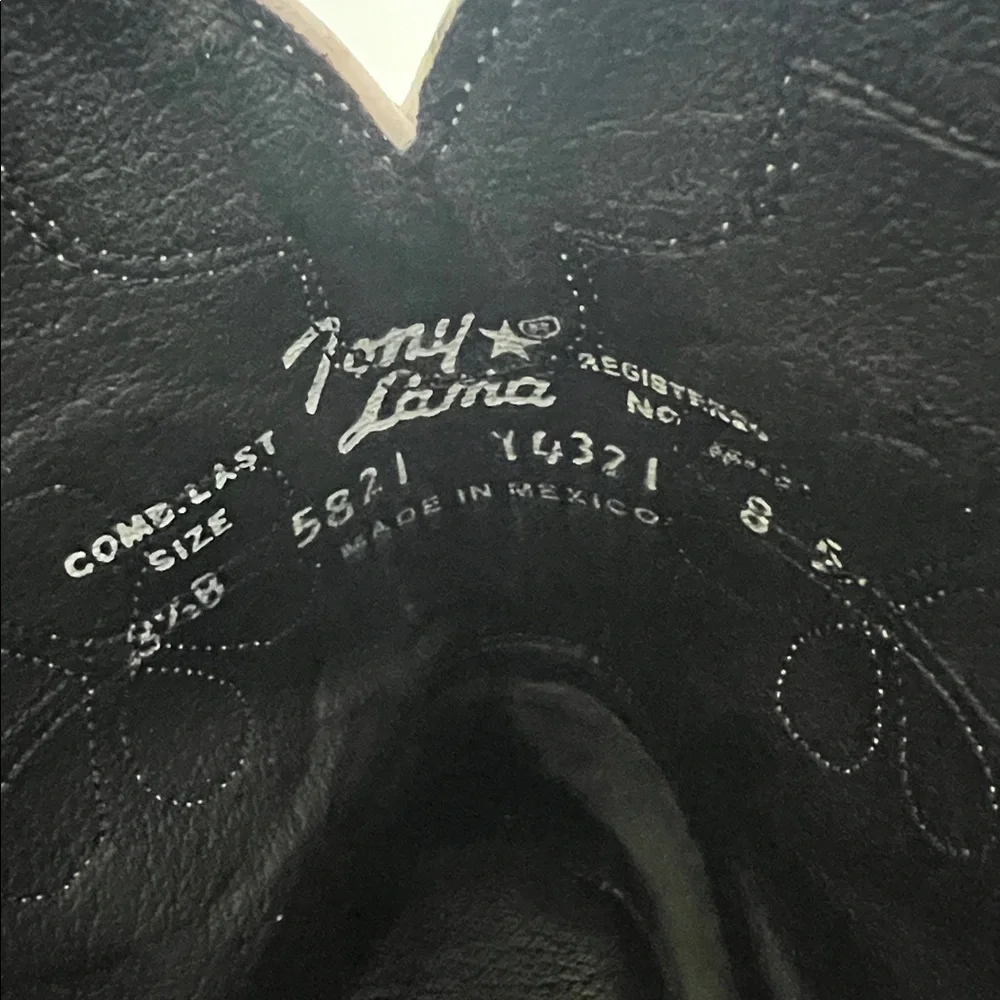 Tony Lama Cowgirl Boots - Size 81/2 - Picture 9 of 15